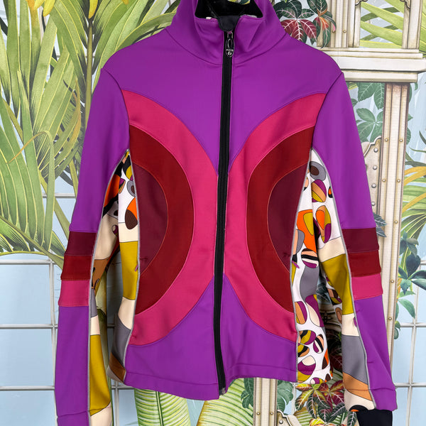 EMILIO PUCCI ノーカラージャケット ライラック色　42 超レア Rossignol x Emilio Pucci ski jacket – A Piece Lux
