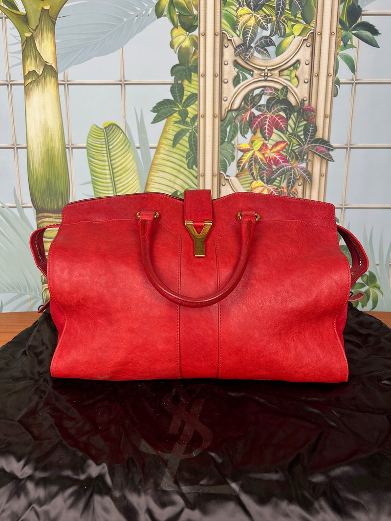 Yves Saint laurent Cabas Y-line bag red