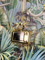 Vondels Ornament glass gold camera