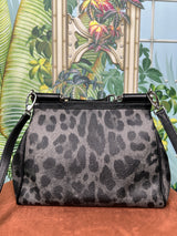 Dolce & Gabbana Sicily bag medium dauphine leopard print