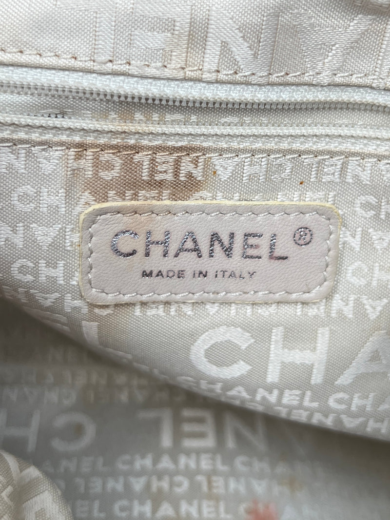 Chanel bucket bag wild stitch coral bag