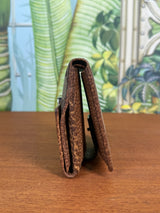 Gucci GG canvas brown vintage wallet