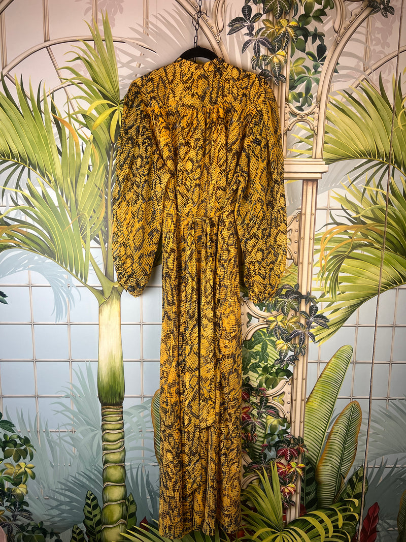Diane von Furstenberg long yellow dress