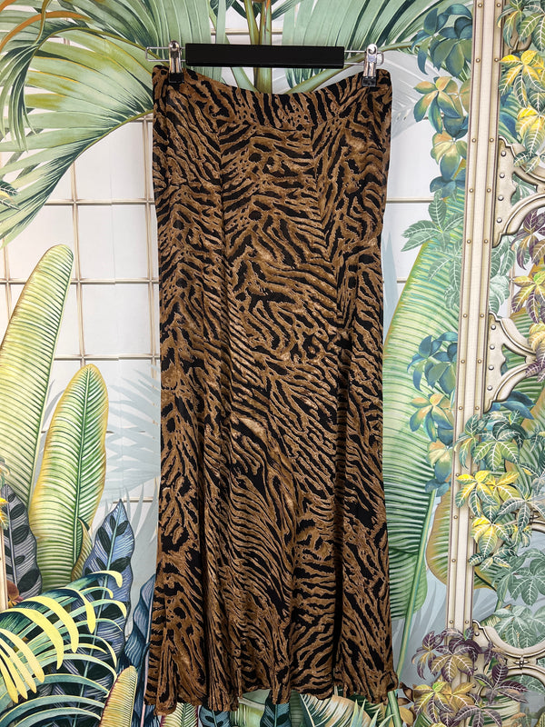 Ganni skirt zebra pattern