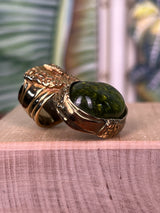 Yves Saint Laurent Arty ring gold/green