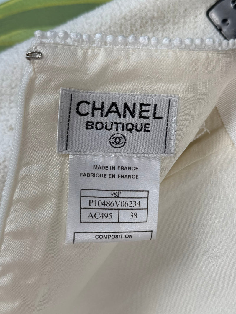 Chanel tweed tripple set white spring collection 1998