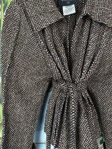 Chanel Brown tweed jacket 1998 Fall Collection