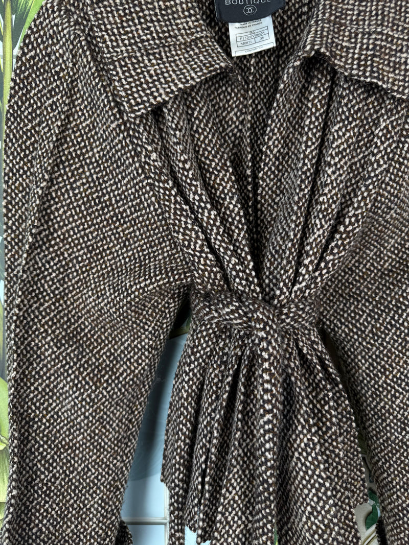 Chanel Brown tweed jacket 1998 Fall Collection