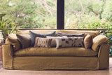 HKliving velvet cushion army green