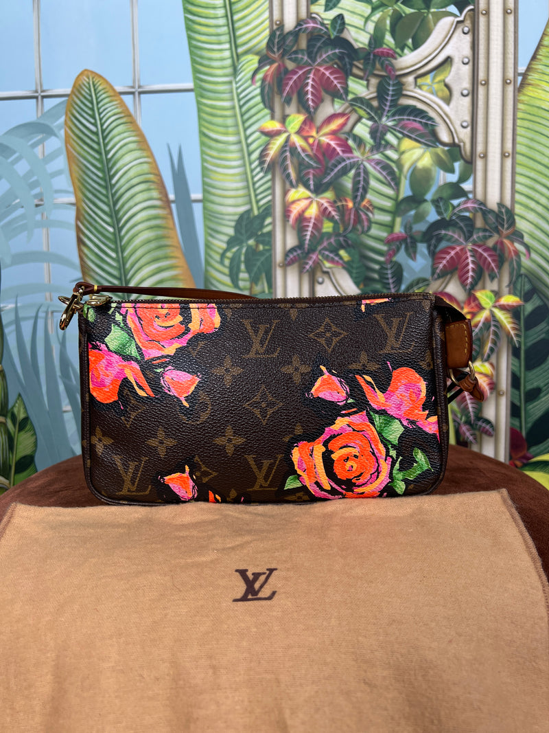 Louis Vuitton x Stepen Sprouse roses pochette Accessoire