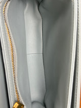 Celine teen triomphe bag shiny calfskin soft blue