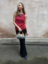 Louis Vuitton monogram denim pleaty bag