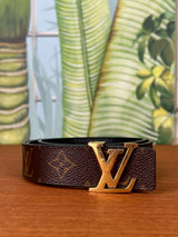 Louis Vuitton reversible belt monogram/black