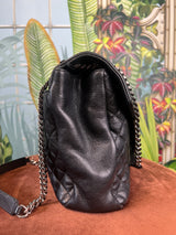 Saint Laurent envelope large satchel bag black