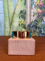 Hermès Clic Clac H Bracelet Bleu canard, gold
