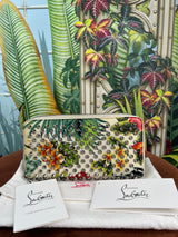 Christian Louboutin Panettone wallet Hawaii collection spike studs