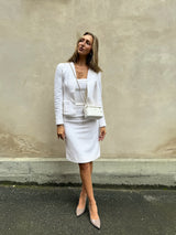 Chanel tweed tripple set white spring collection 1998