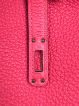 Hermès Birkin 25 retourne rouge Pivoine togo leather gold hardware