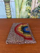 Anya Hindmarch Valorie Rainbow Glitter Clutch