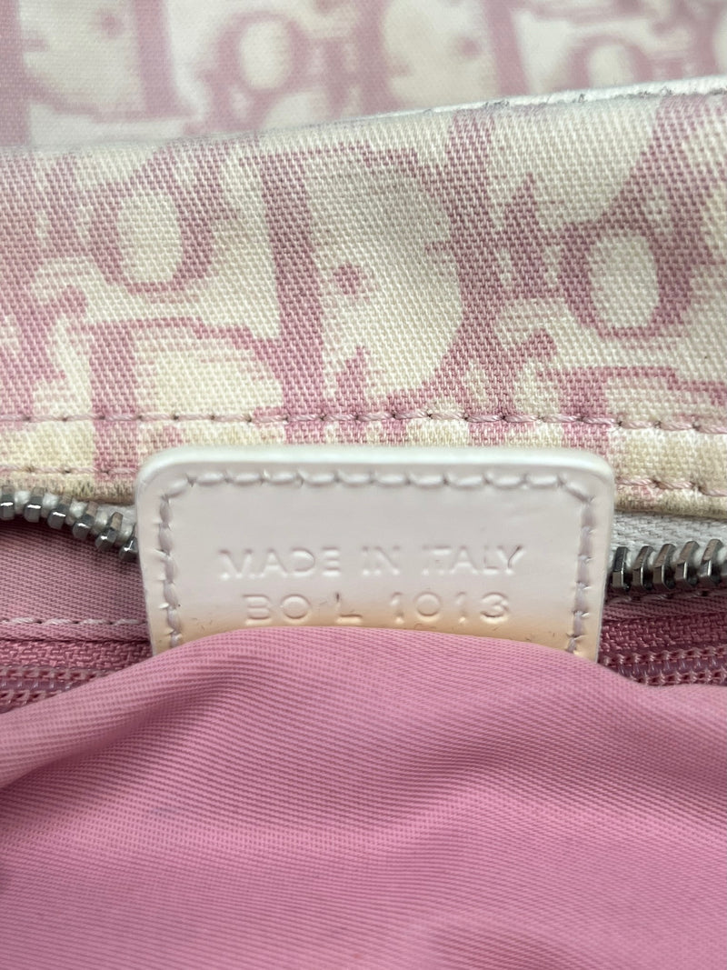 Christian Dior monogram trotter shoulder bag pink