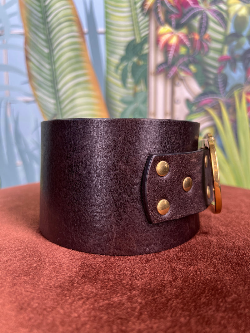 Gucci wide belt brown – A Piece Lux