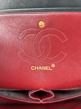Chanel Double Flap Bag medium black/gold