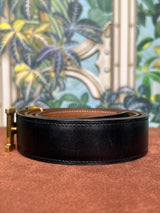 Hermés reversible belt black/brown