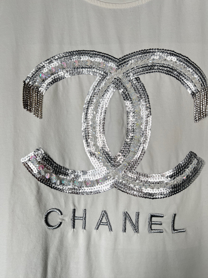 Chanel T-shirt white with CC