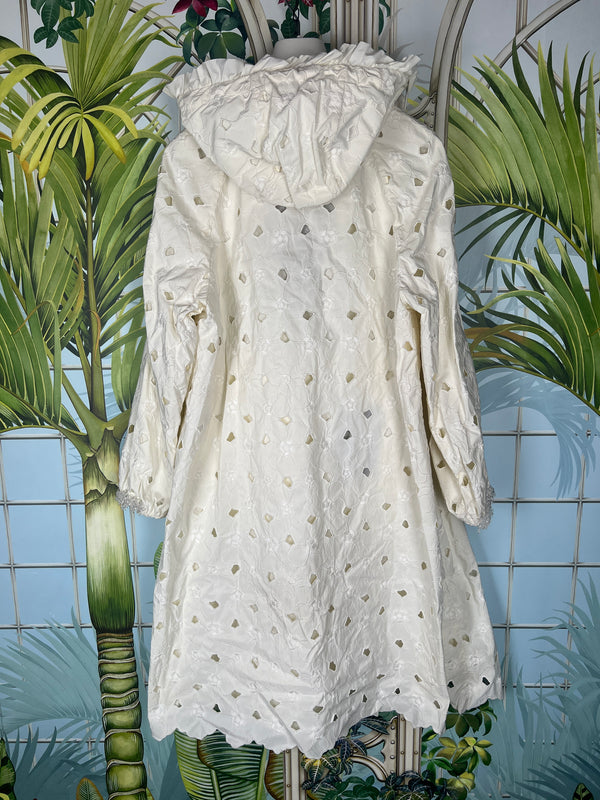 Moncler x Simone Rocha long jacket Zaleia Giubbotto white