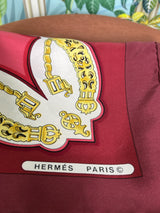 Hermés scarf red