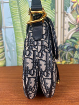 Christian Dior saddle bag blue
