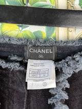 Chanel vintage navy velvet pants 2002's Winter collection