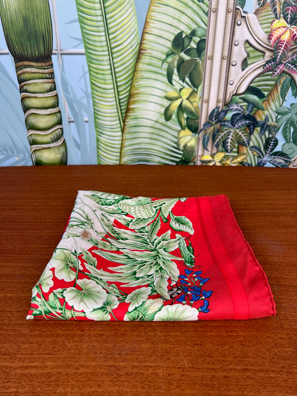 Hermès scarf flowers