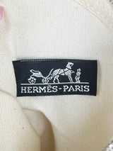 Hermès cannes orange cloth bag MM