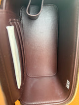 Chanel Vanity case limited edition bag pearl crush brown velvet