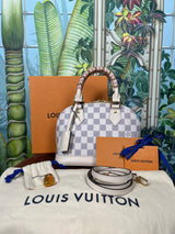 Louis Vuitton Alma BB damier azur braided