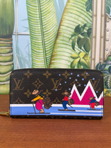 Louis Vuitton limited edition 2018´s christmas animation zippy wallet