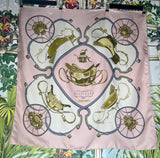 Hermés silk scarf pink