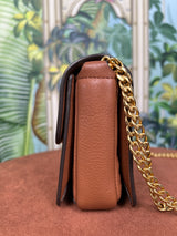 Tory burch Chelsea small brown leather bag