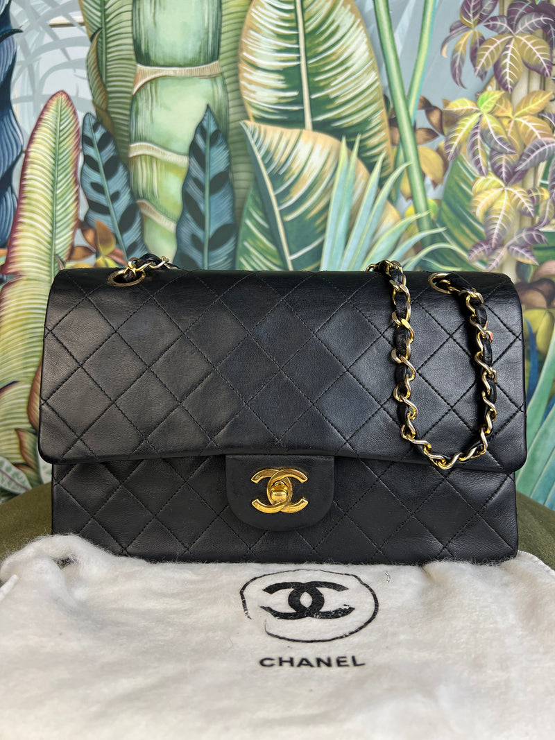 Chanel double flap medium bag 24k gold