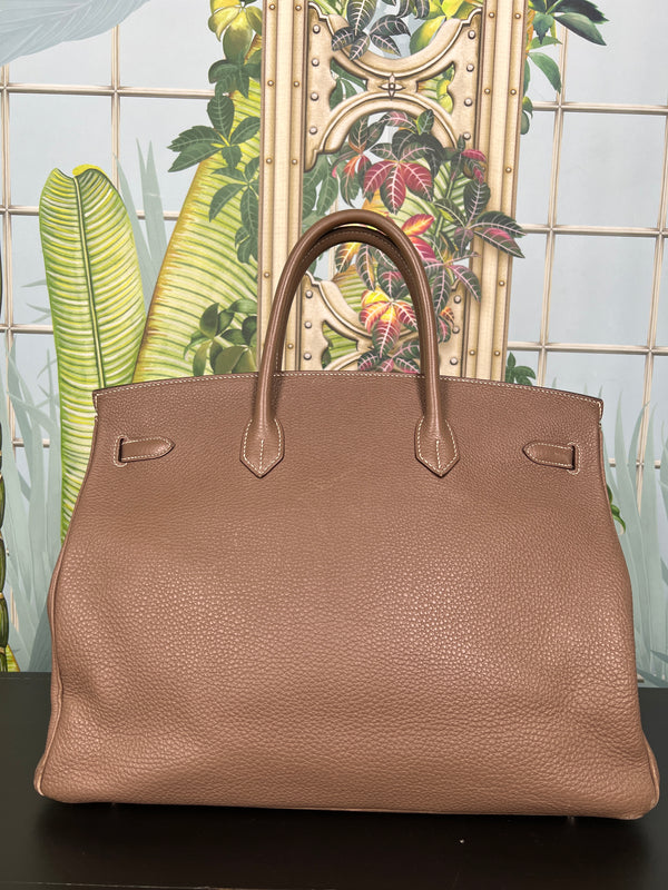 Hermés 40 Etoupe Togo Birkin