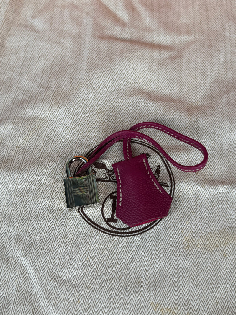 Hermès Kelly 32 Epsom Leather Retourne Tosca Candy with Palladium Hardware