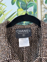 Chanel Brown tweed jacket 1998 Fall Collection