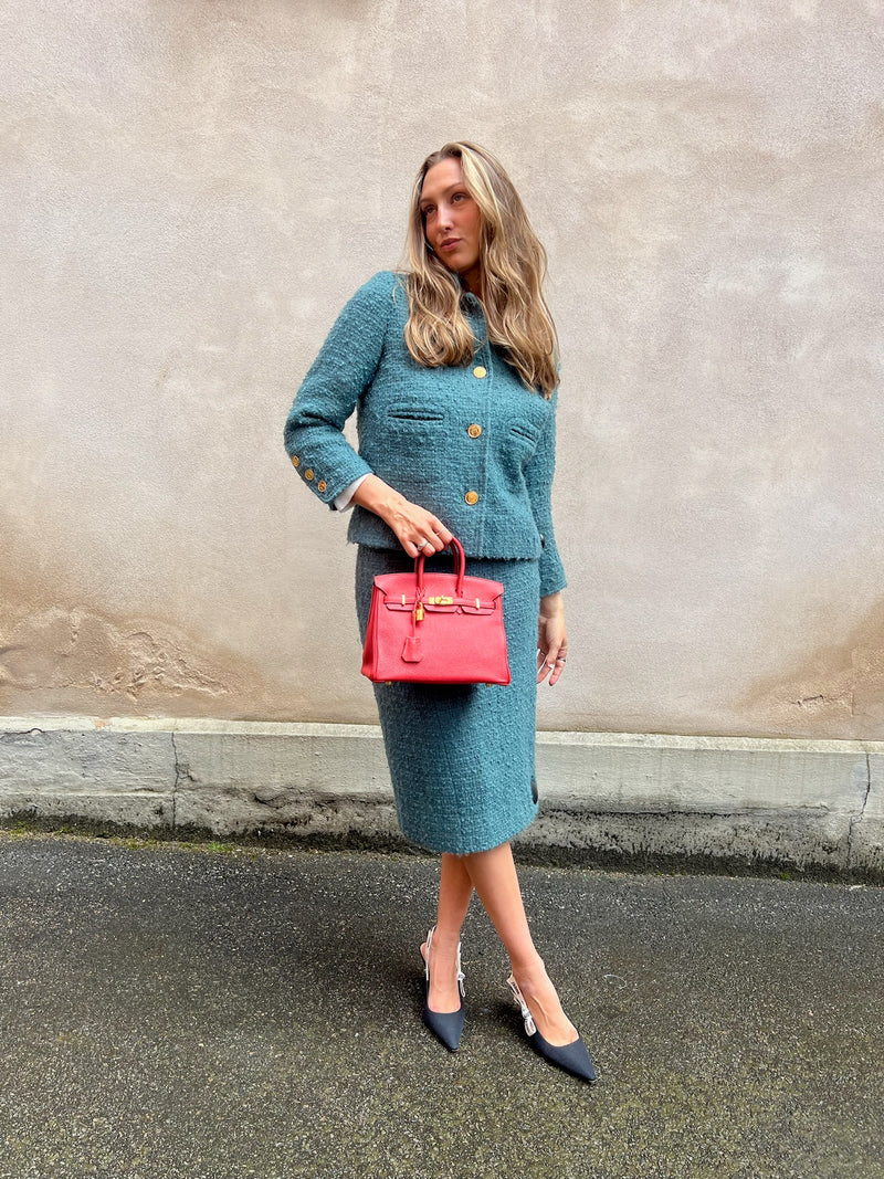 Hermès Birkin 25 retourne rouge Pivoine togo leather gold hardware