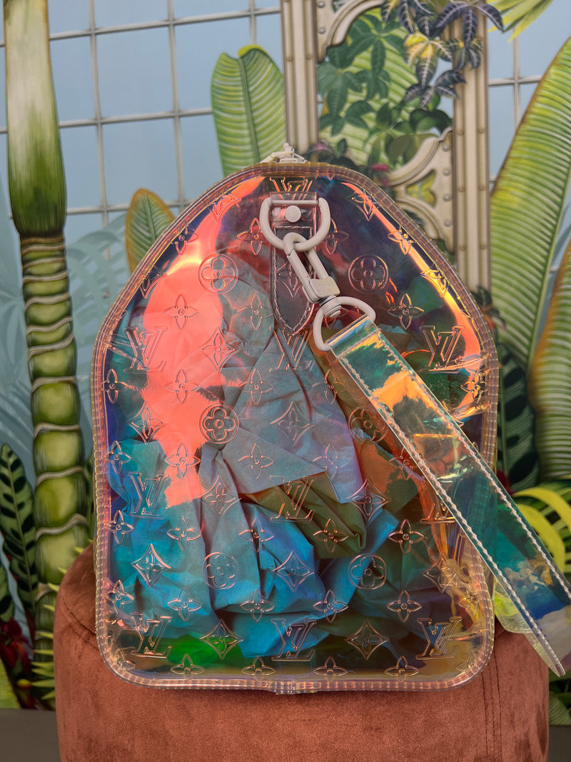 Vuitton Virgil Abloh Holographic Louis Vuitton Duffle Louis