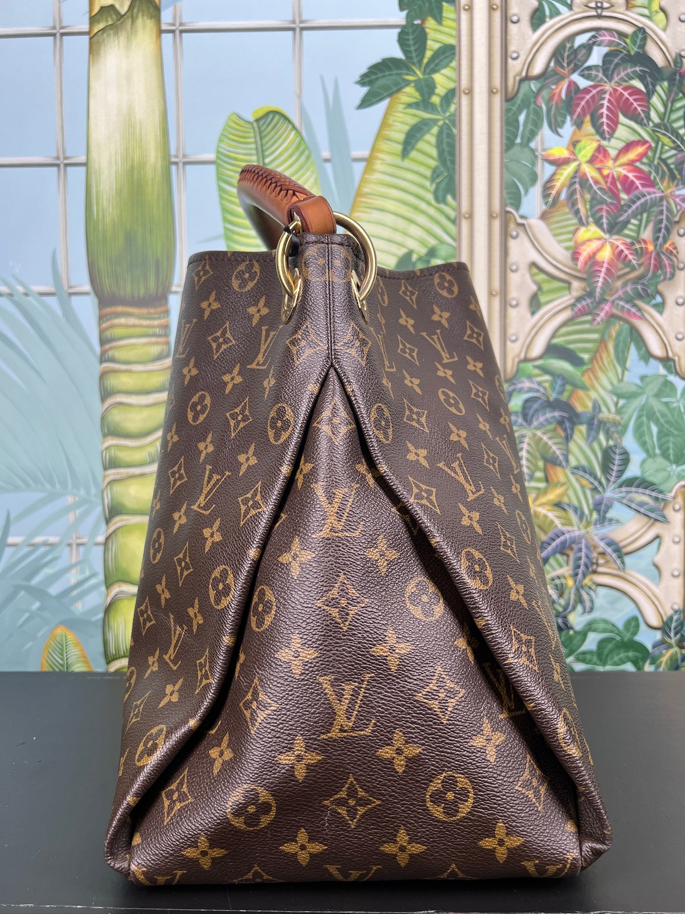 Shoulder Bag Loui Tasche LOUIS VUITTON Cowhide Leather NEW WAVE