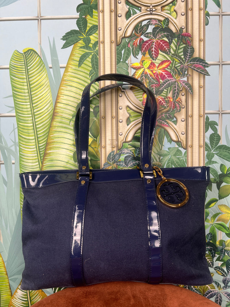 Tory burch shopper bag blue – A Piece Lux - Main Image
