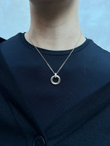 Cartier trinity necklace with diamonds