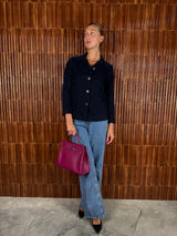 Chanel Vintage Navy Blazer