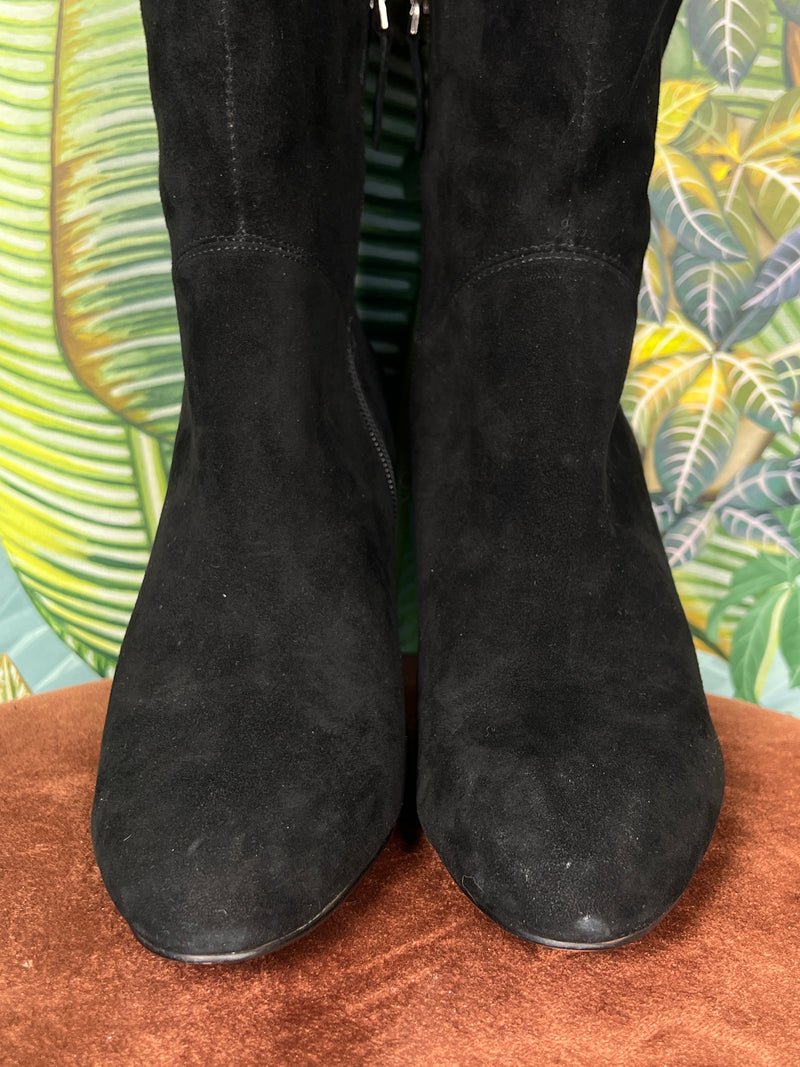 Bibi Lou knee-high boots black suede